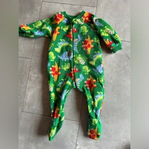 Green Dinosaur Print Kids One Piece
